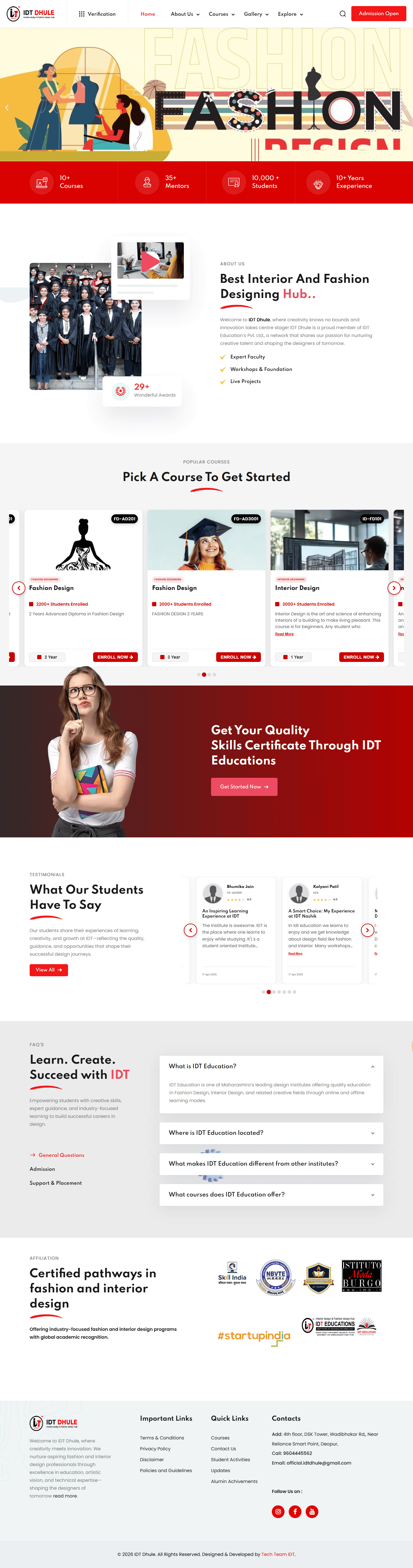 IDT Dhule (IDT Educations Network) project preview